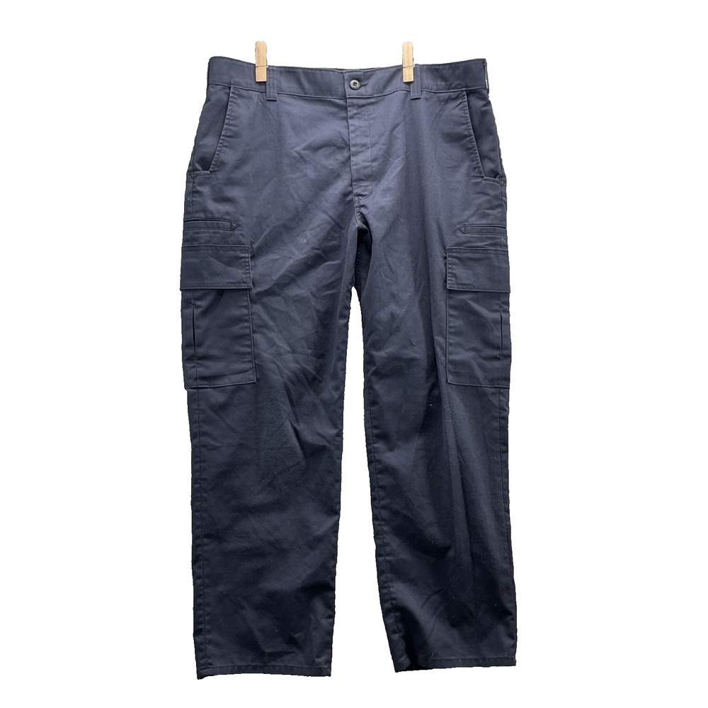 VF Imagewear Cargo Pants Men's 40x30* Navy Ripstop Uniform Tactical Workwear USA